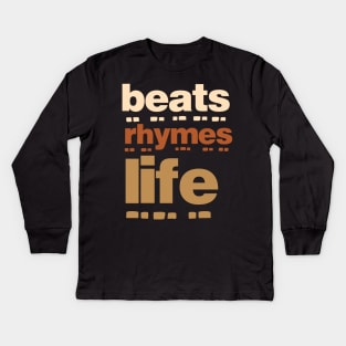 Beats Rhymes Life 36.0 Kids Long Sleeve T-Shirt